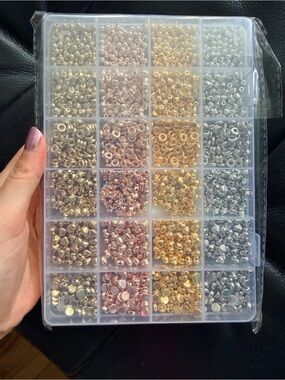 2160pc Mixed Metal Spacer Bead Set for Jewelry Making